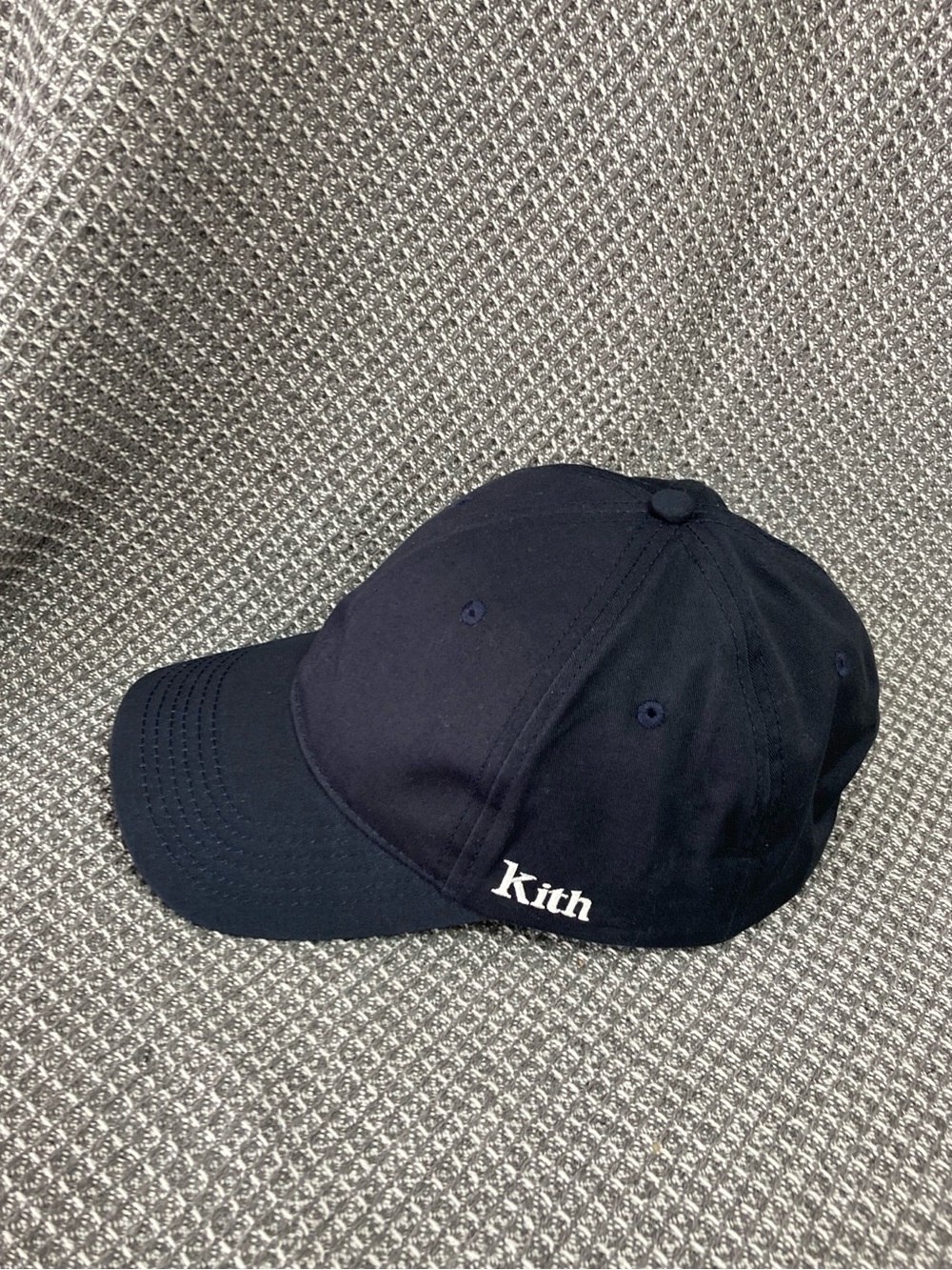 Kith Navy Embroidered Logo Baseball Cap